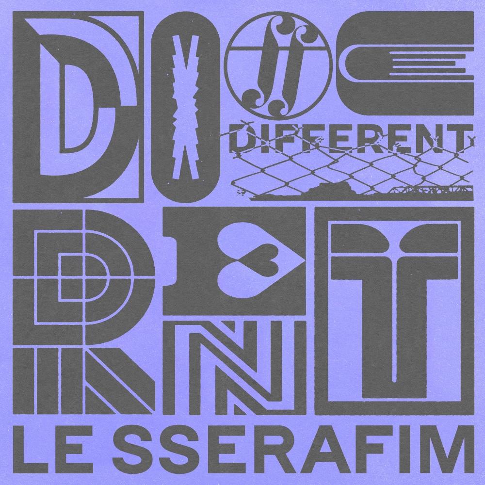 LE SSERAFIM最新日文單曲《DIFFERENT》。(圖/環球音樂提供)