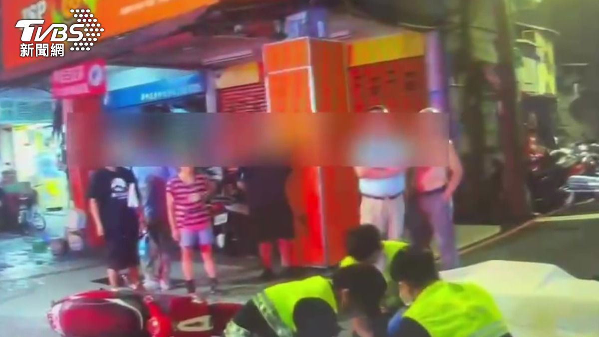 女騎士遭撞腦震盪送醫。(圖/TVBS)