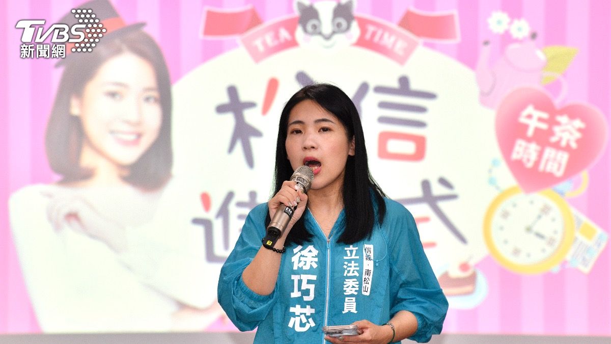 藍委徐巧芯舉辦政策宣講會，呼籲選民反對罷免。（圖／胡瑞麒攝）