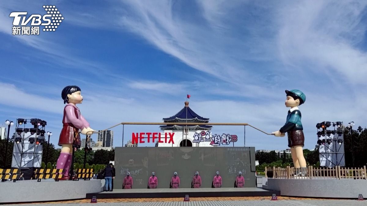 英熙、哲秀娃娃將與民眾互動玩巨大跳繩挑戰。（圖／趙世平攝）