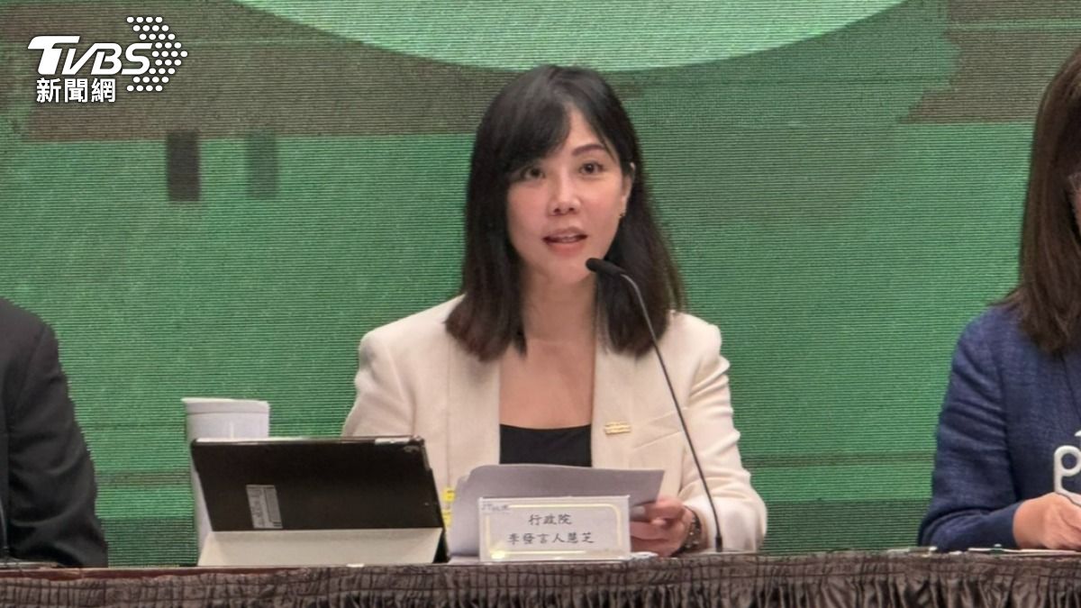 行政院發言人李慧芝。（圖／劉庭宇攝）