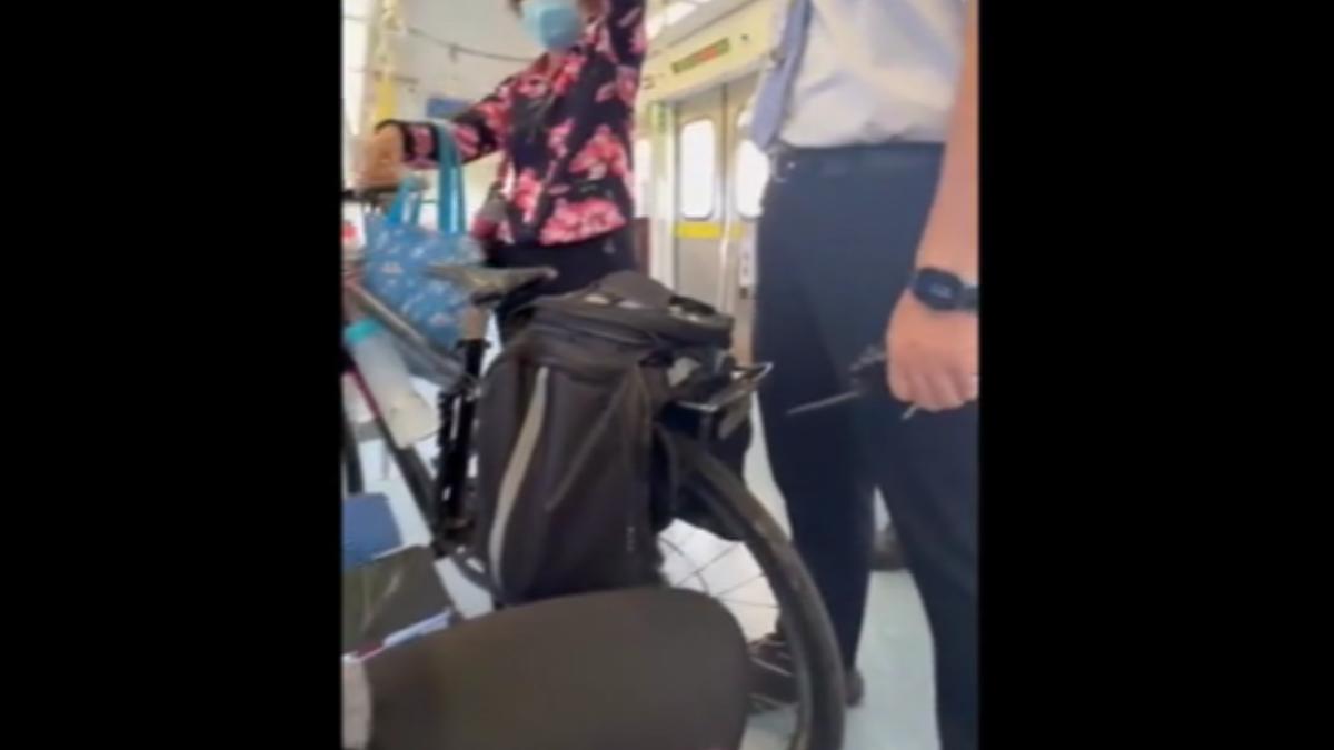 「我喜歡坐這邊比較涼」　婦逼單車讓開　台鐵回應了