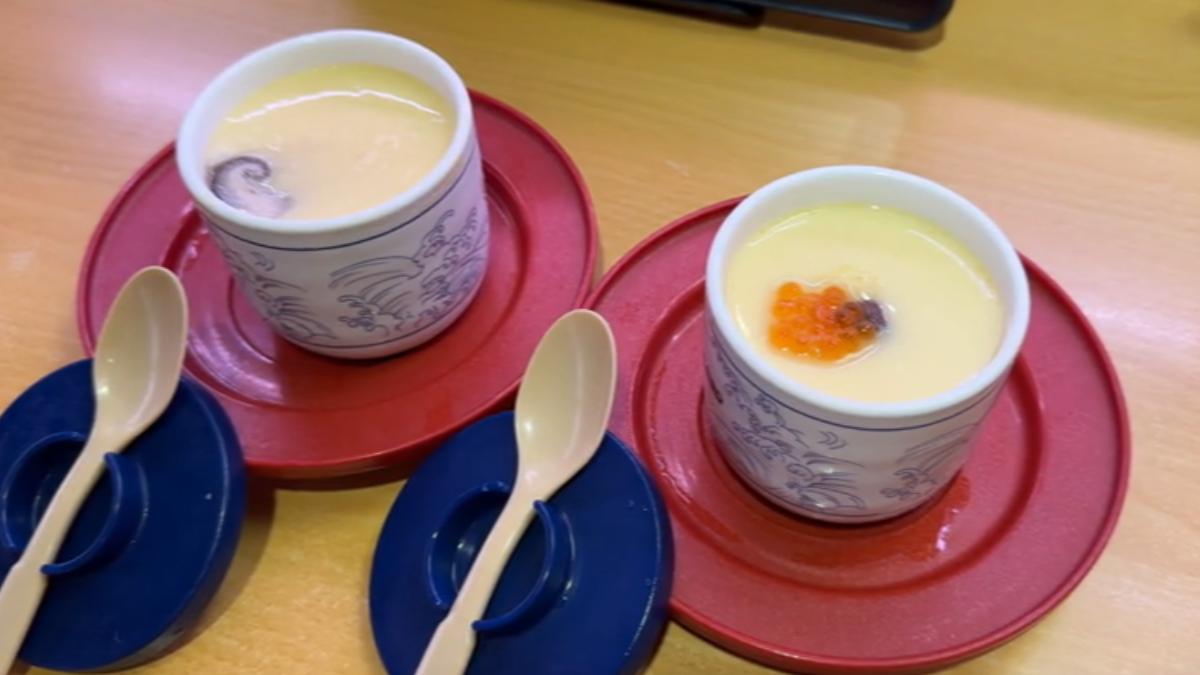 茶碗蒸變「蒸液」！連鎖壽司店挨轟　顧客挖到芥末包氣炸