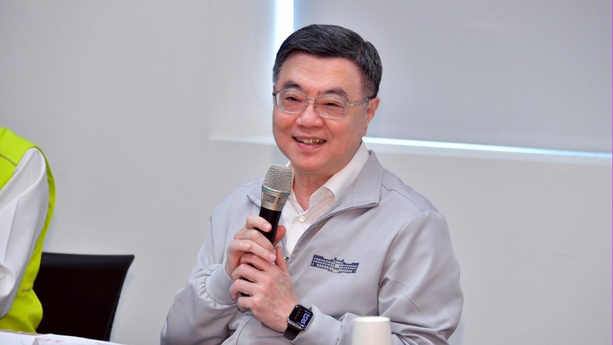 行政院長卓榮泰5日視察「斗南鎮農會精米工場公糧儲備情形」並致詞。（圖／行政院提供）