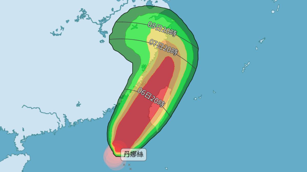 天氣／週一北北基颱風假？12縣市「暴風侵襲率破9成」台北飆83%