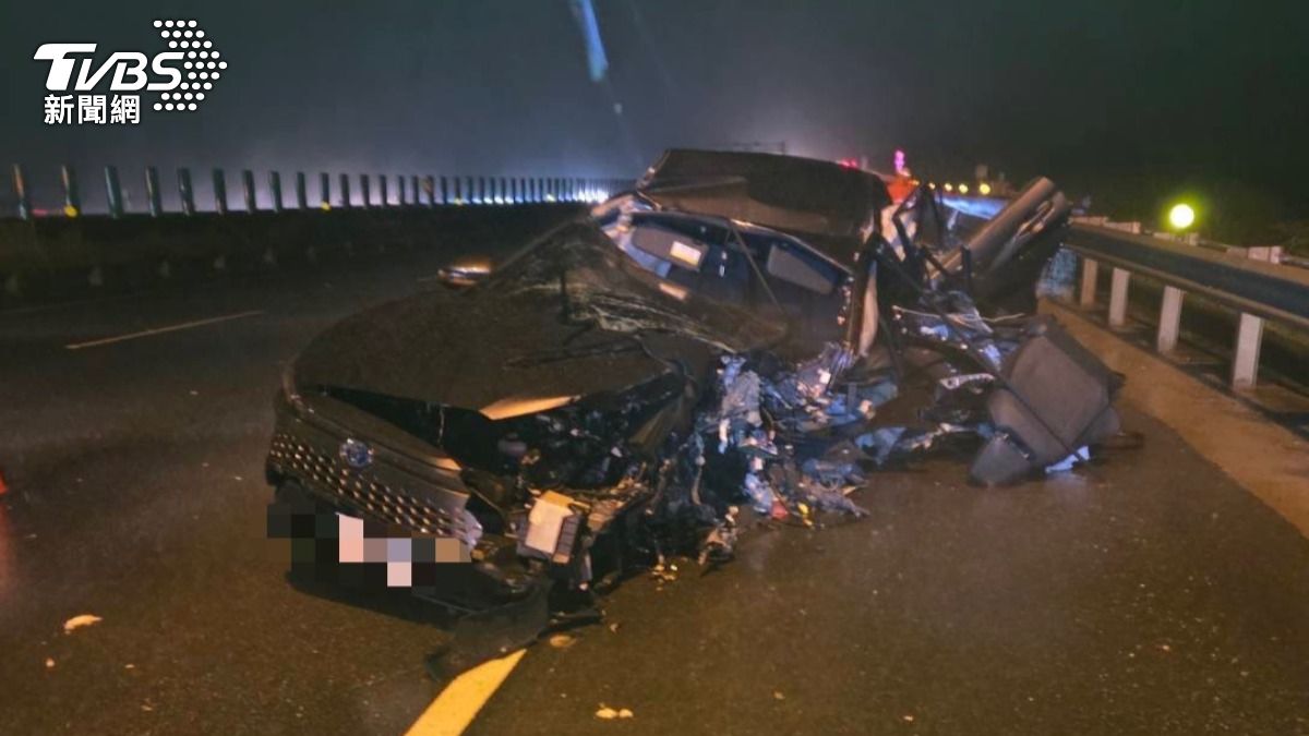 丹娜絲襲台死亡車禍　國3失控衝撞男拋出車外慘死