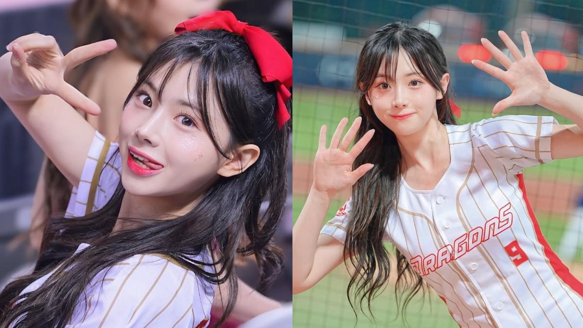 金娜妍（김나연）擁有「初戀系女神」美譽，現在是中華職棒味全龍啦啦隊「Dragon Beauties 小龍女」成員。(圖／翻攝自金娜妍IG）