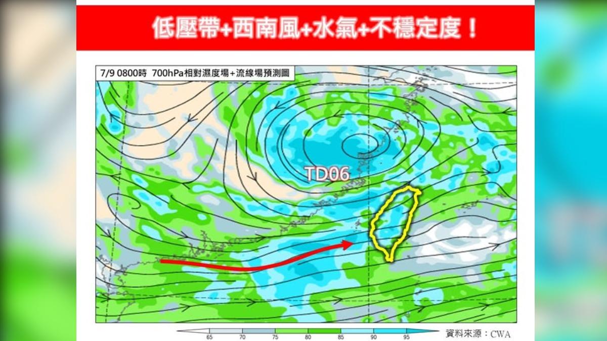 天氣-氣象-天氣預報-氣象預報-今日天氣-降雨-降雨機率-林得恩-林老師氣象站-低壓帶-西南風