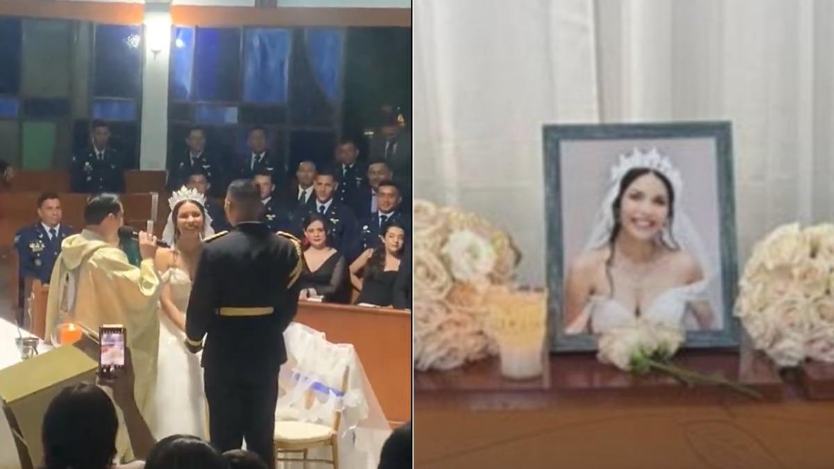 一對新婚僅7天的夫妻前往海灘度蜜月時，妻子在丈夫準備為她拍照的瞬間，遭雷電擊中身亡。（圖／截自Ｘ@HCHTelevDigital及@canal11hn）