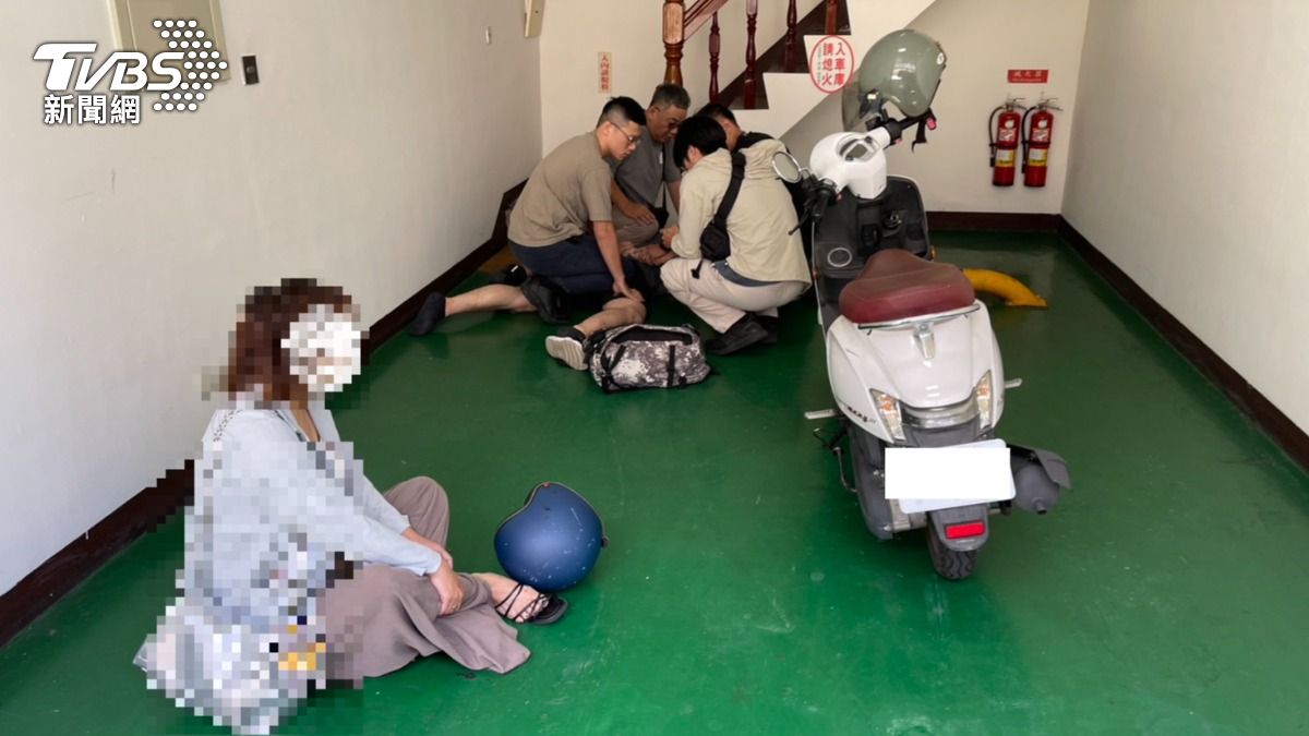 楊男偷車後載王姓曖昧對象進摩鐵增進感情，被逮秒遭切割。（圖／TVBS）