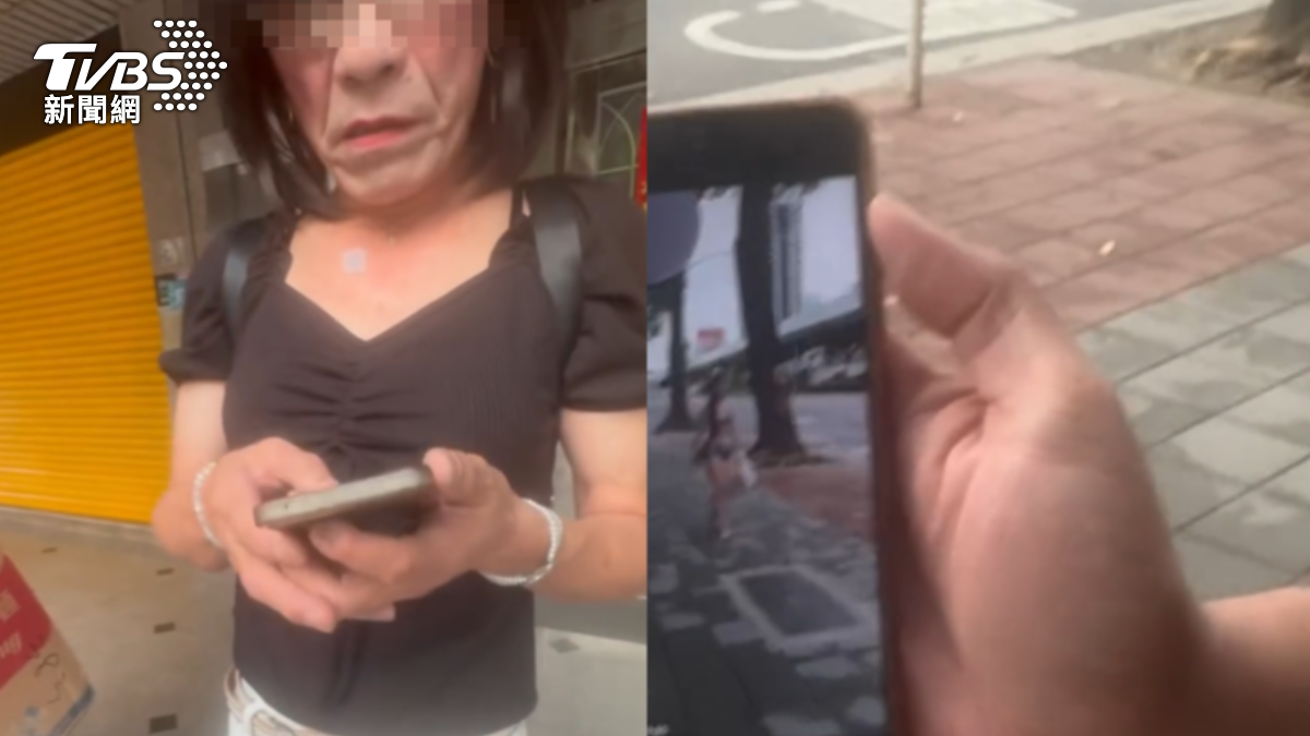 女裝大叔偷拍妙齡女子遭要求刪除，還被戲稱台版紅姊。（圖／翻攝當事人threads）
