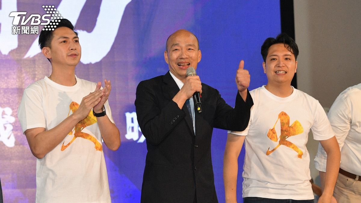 韓國瑜出席「再愛我一次」拚經濟、反惡罷造勢晚會。（圖／胡瑞麒攝）