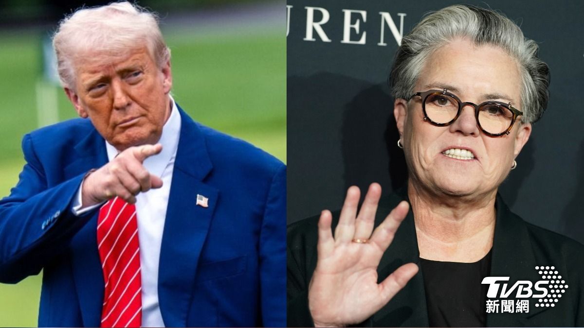 美國總統川普怒槓女演員蘿西歐唐納。（圖／達志影像美聯社）