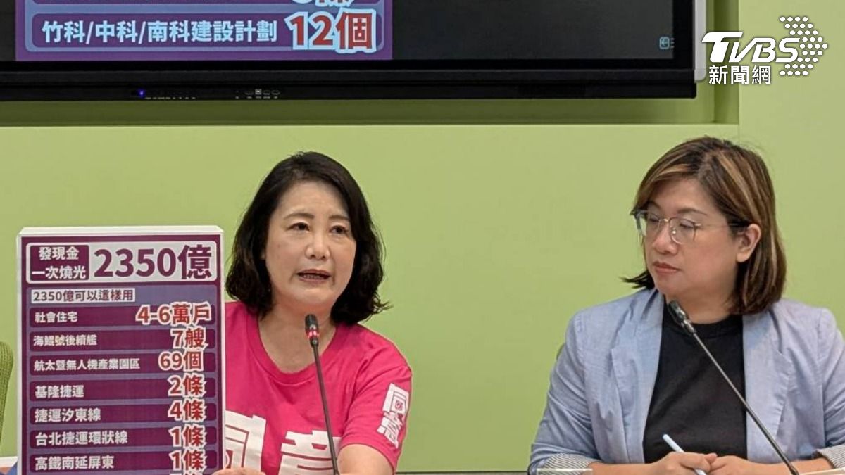 普發現金一次燒光2350億　綠委嘆「可供8年租金補貼」