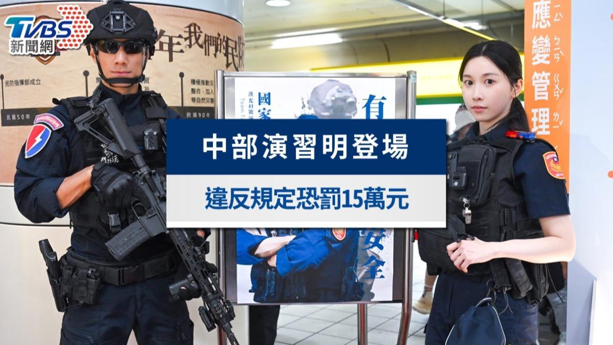 中部防空演習明登場！台中這3區「下車疏散避難」，違者恐罰15萬元