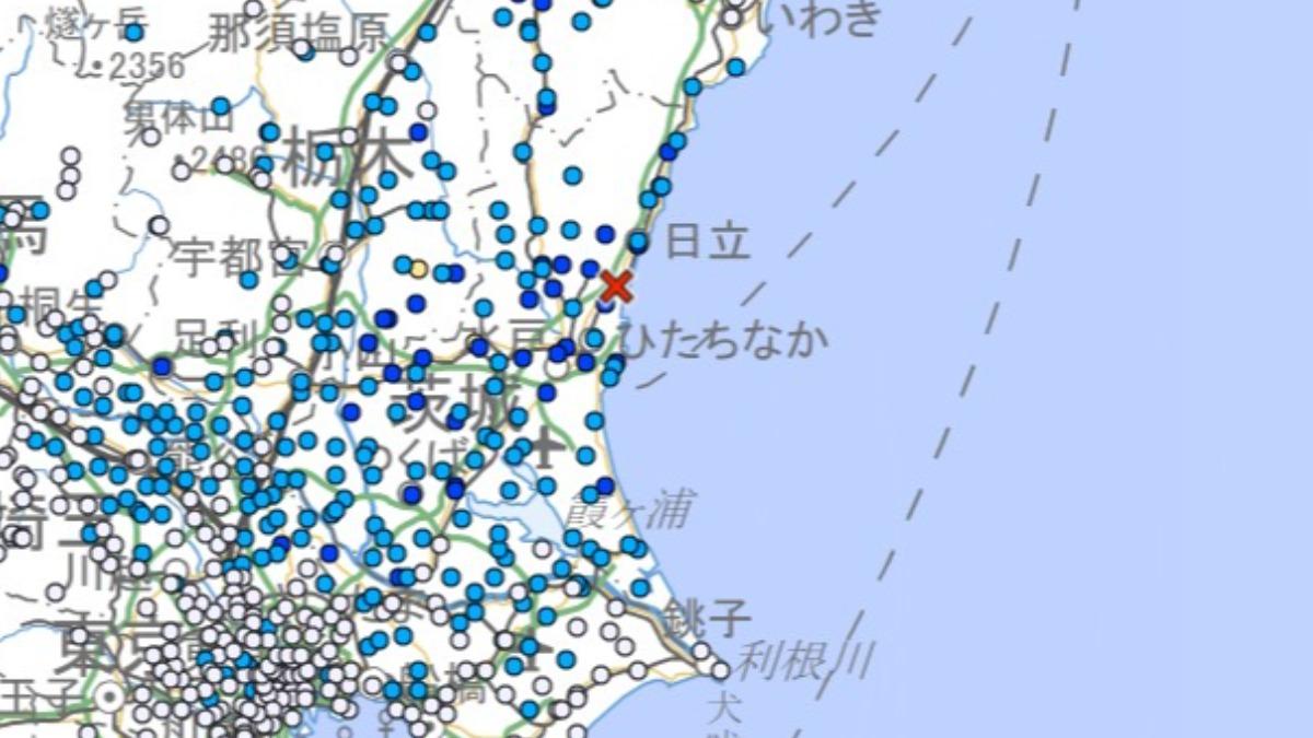 日本茨城深夜最大震度4地震　東京也搖晃