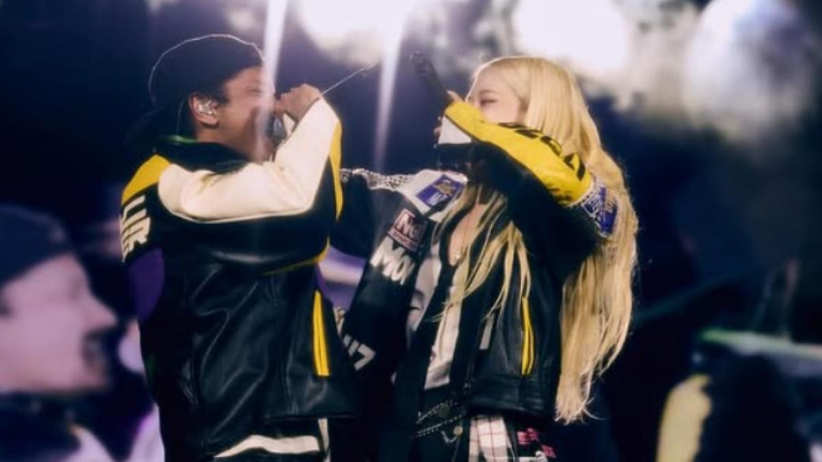 Bruno Mars亮相BLACKPINK洛杉磯演唱會，與Rosé演唱〈APT.〉。（圖／翻攝自IG）