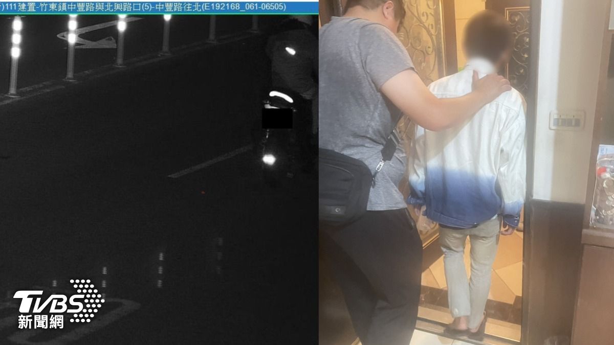 蕭男竟成獨處空檔，持刀攻擊林女頸部、手指，林女鮮血直流，蕭男則趁隙逃逸。（圖／TVBS）
