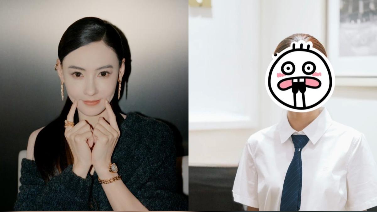 一名叫「七七」的少女因神似張柏芝（左）爆爆紅。（圖／翻攝自微博、小紅書）