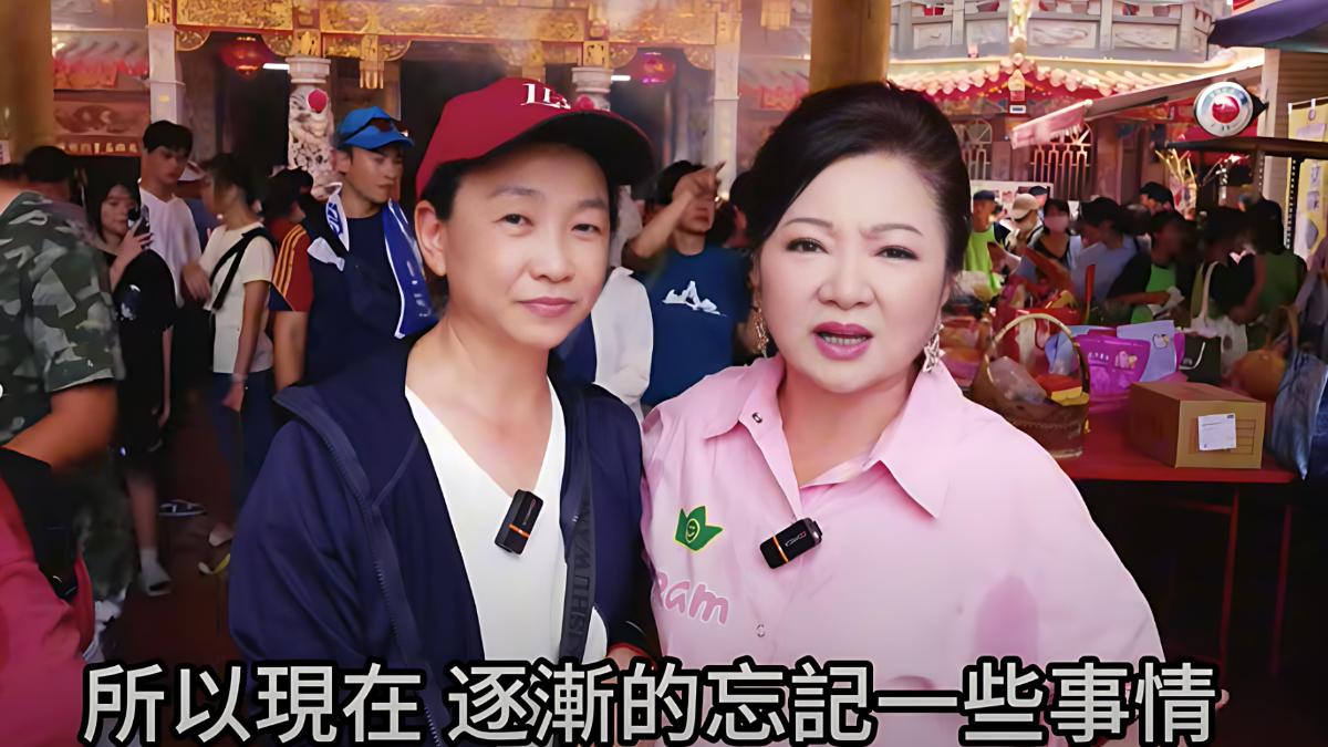 白冰冰日前前往白沙屯媽祖參拜，透露：「年紀大了，很多事會記不住」。（圖／翻攝自YT@白冰冰誠懇逗陣）
