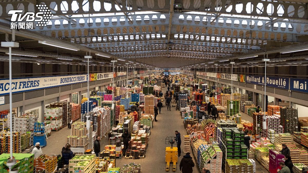 「全球最大」的生鮮批發市場「漢吉斯國際市場」（Rungis International Market），25日因不明原因起火。（示意圖／達志影像美聯社）