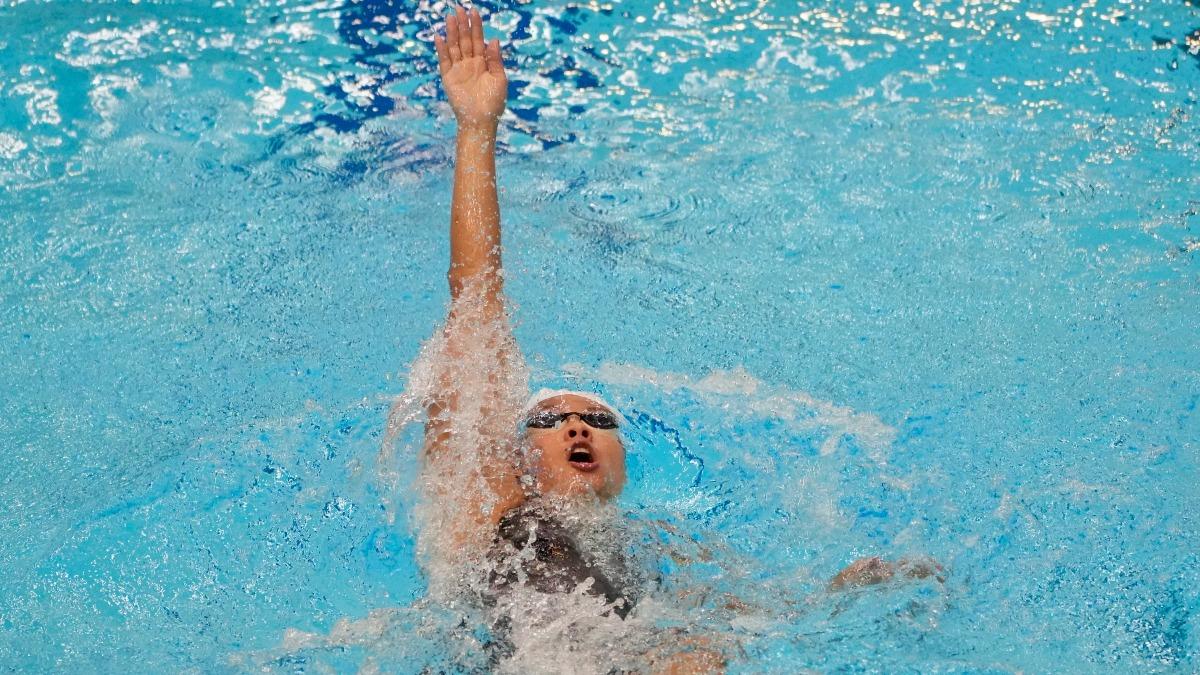 台美混血泳將韓安齊。（圖／大專體總提供）