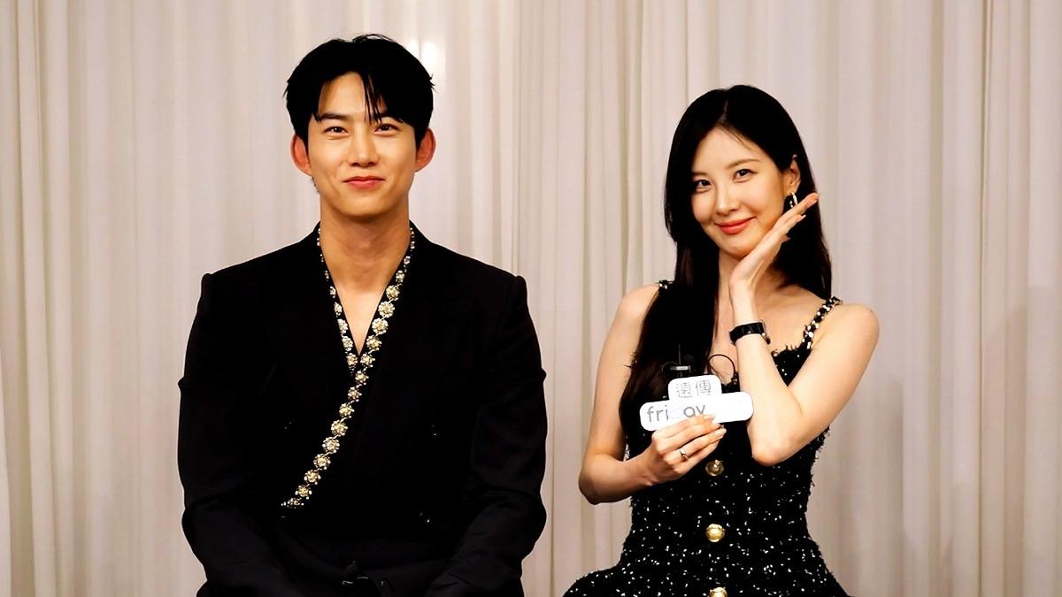 玉澤演、徐玄跨海向台灣觀眾問候。（圖／friDay影音提供）