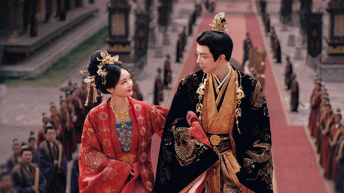 《書卷一夢》播出大結局，李一桐（左）、劉宇寧大婚。（圖／愛奇藝國際站提供）