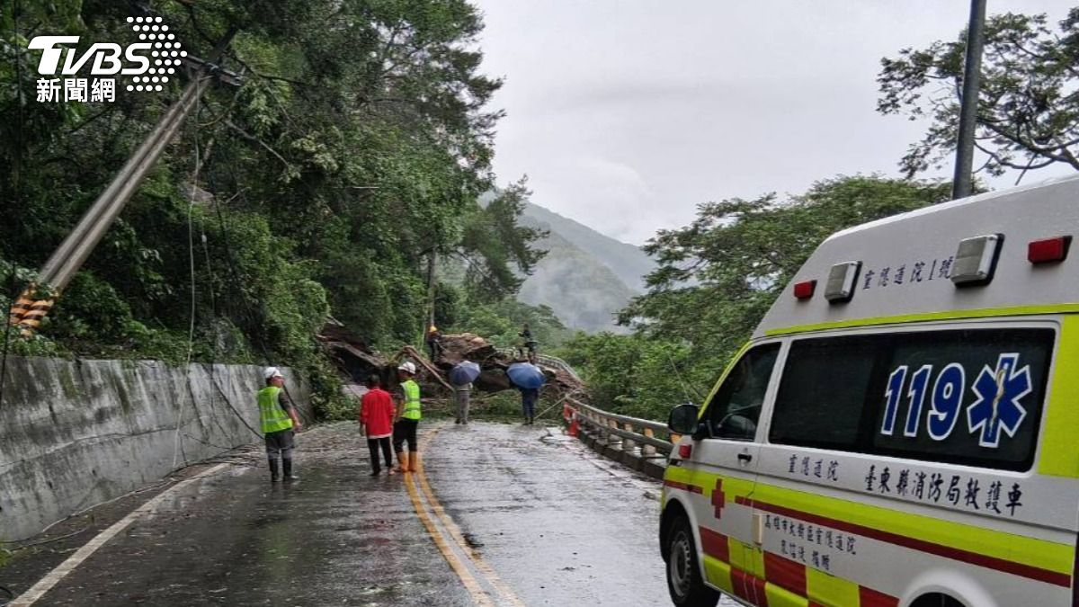 台東豪雨不歇！南迴南橫多路段落石坍方中斷
