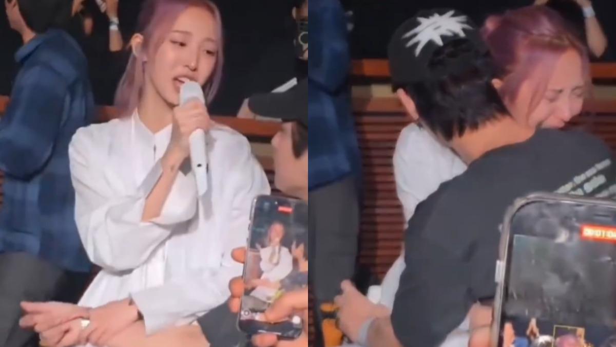 演唱會開一半！泰女星衝下台「抱男友痛哭」　網罵：花錢看談戀愛
