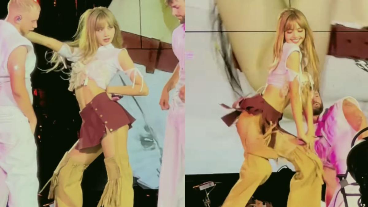Lisa熱舞裙底「一片肉色」！整顆露出畫面瘋傳　網：以為沒穿