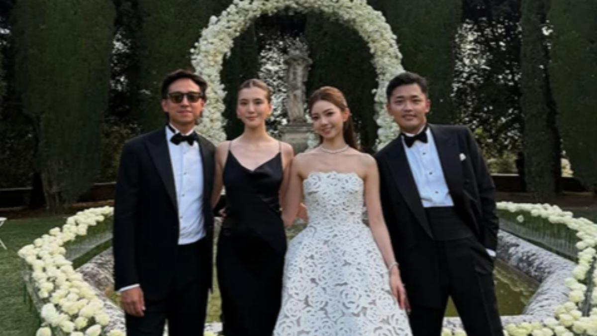 吳千語當網紅閨密伴娘　「百億富三代」老公曬恩愛引懷孕猜測