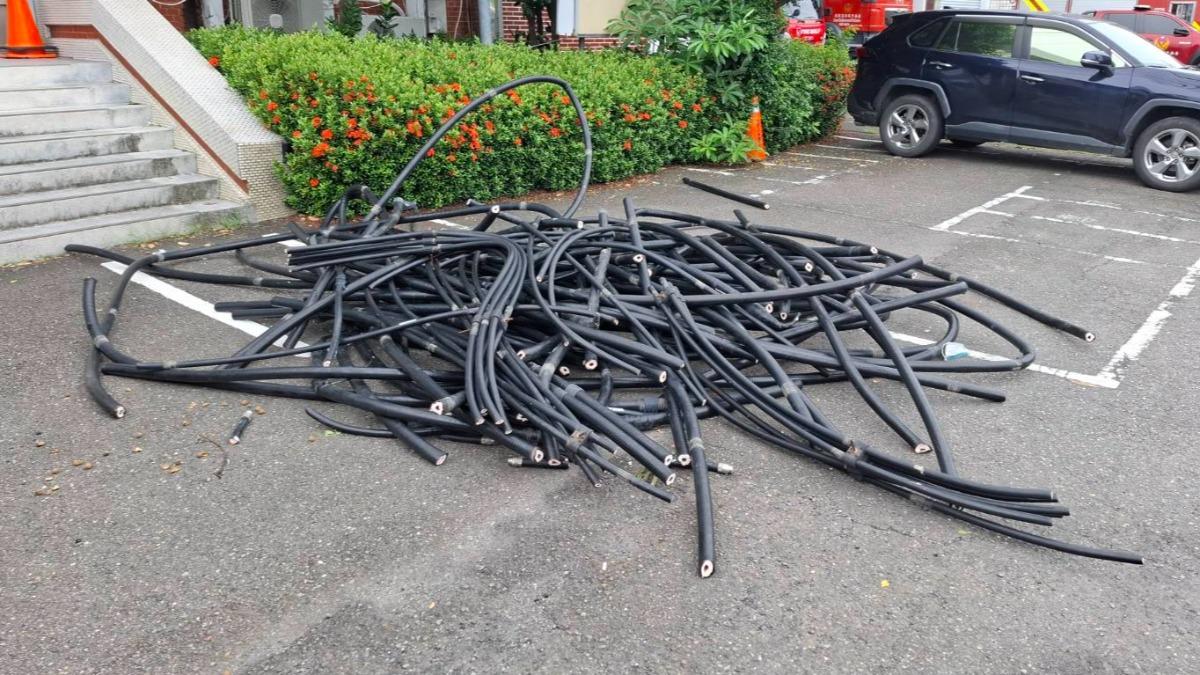 趁風災癱瘓通訊　台南3賊割50萬電纜行竊當場被抓