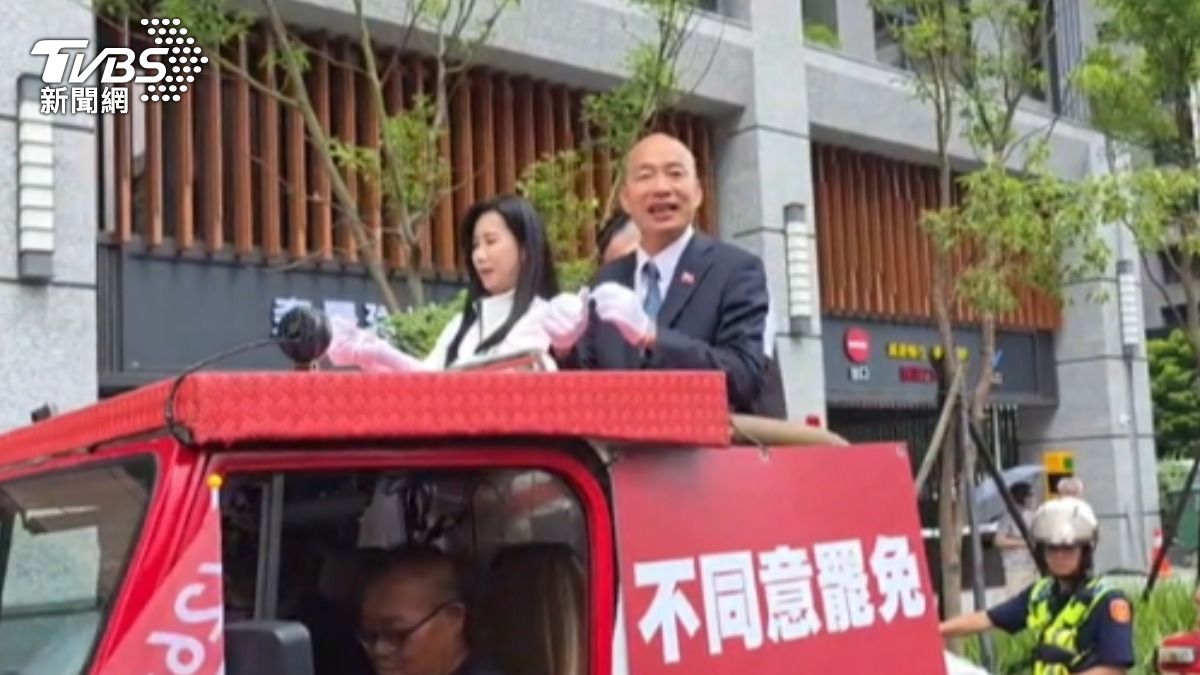 喊「光頭防雨、不防曬」　韓國瑜陪藍委催票