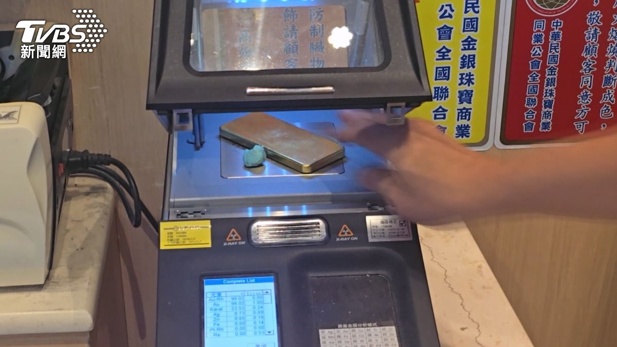獨／甘係「金」欸？　錸金.孟加拉赤金難辨　「測金儀」30秒解答