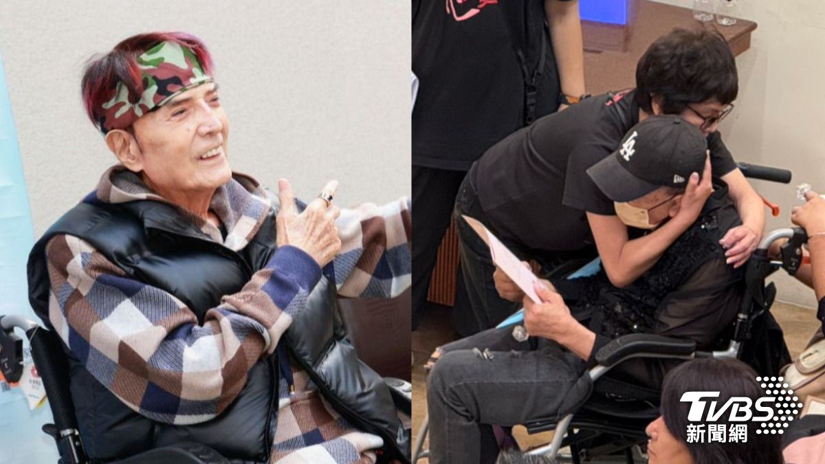 92歲林沖病逝！「瘦皮猴歌王」坐輪椅追悼痛哭　紀寶如緊擁安慰