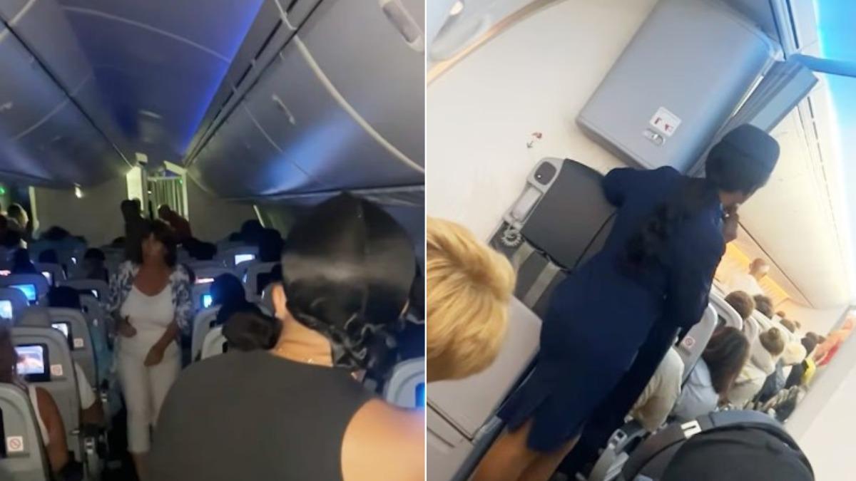 英航乘客失控！3萬英呎高空「亂開機艙門」　乘客嚇壞畫面曝