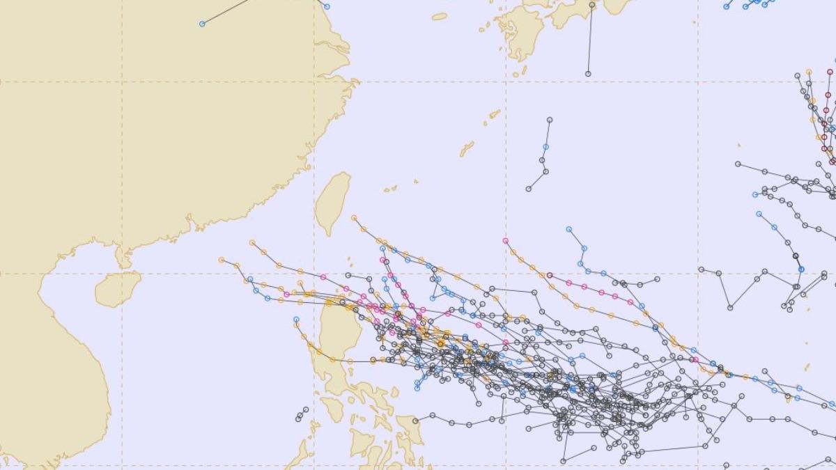 Taiwan braces for potential tropical threat (Screenshot of ECMWF) Taiwan braces for potential tropical system after Aug. 10