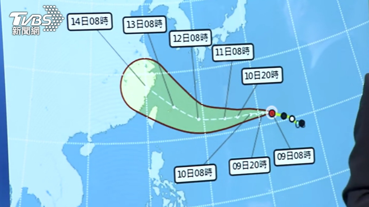 楊柳暴風圈恐襲北北基　氣象署：週二可能發布海警