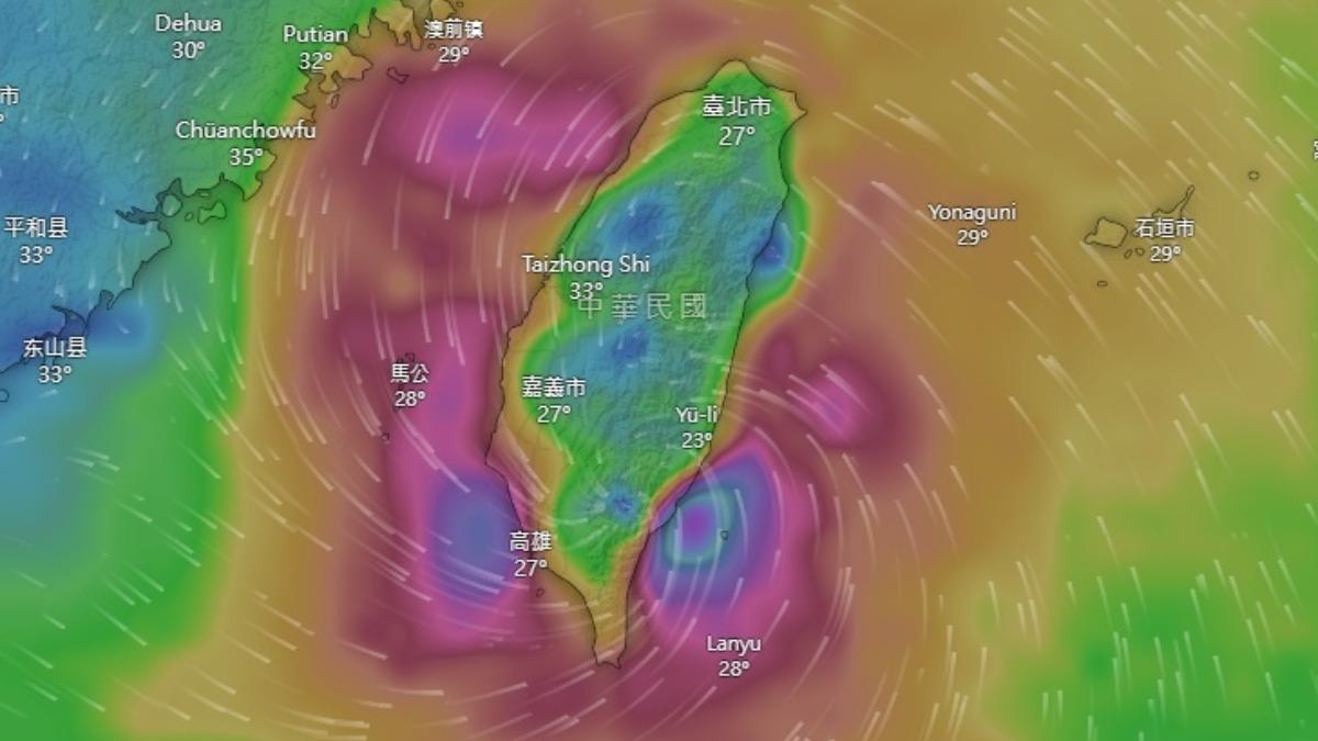 天氣／明颱風假有望？中颱楊柳直撲台灣　9地區暴風圈侵襲率破9成