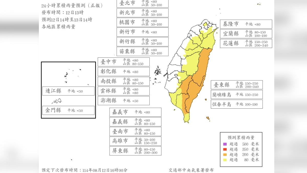 天氣／楊柳颱風將襲！明午前4地達停班停課標準　首波風雨預測曝
