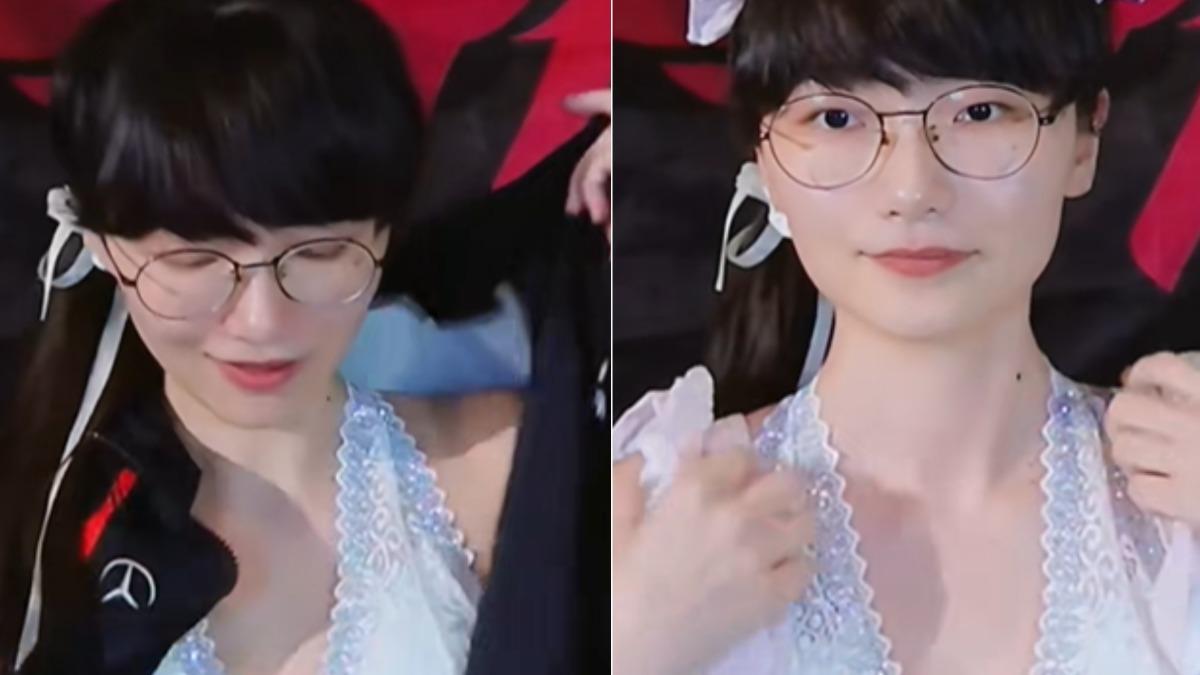 神似FAKER！陸女網紅穿T1制服跳女團舞 網驚：以為AI│TVBS新聞網