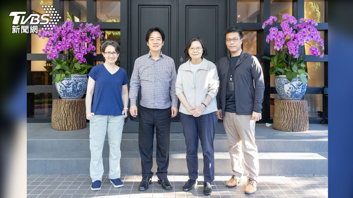 前來加油打氣」 總統與蔡英文官邸會晤英籲支持賴蕭團隊│TVBS新聞網