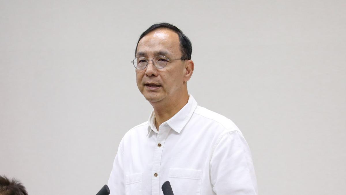國民黨主席朱立倫看內閣改組，認為令人失望。（圖／國民黨提供）
