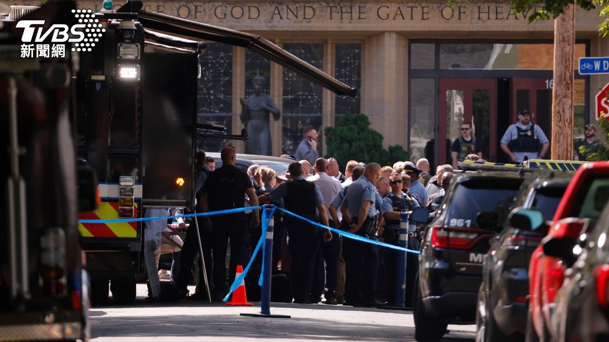美國司法部官員表示，明尼蘇達州明尼阿波利斯市南端一所天主教學校今天發生槍擊案，造成3人死亡，20人受傷。（圖／達志影像美聯社）