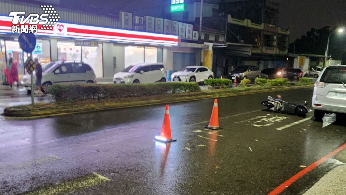 新竹高翠路口經常發生車禍。（圖／TVBS）