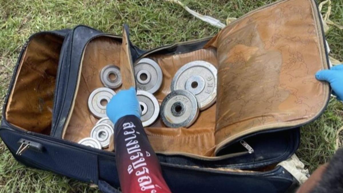 行李箱-箱屍-裸屍-鬼月-鬼門-槓片-啞鈴-水庫-鐵鍊