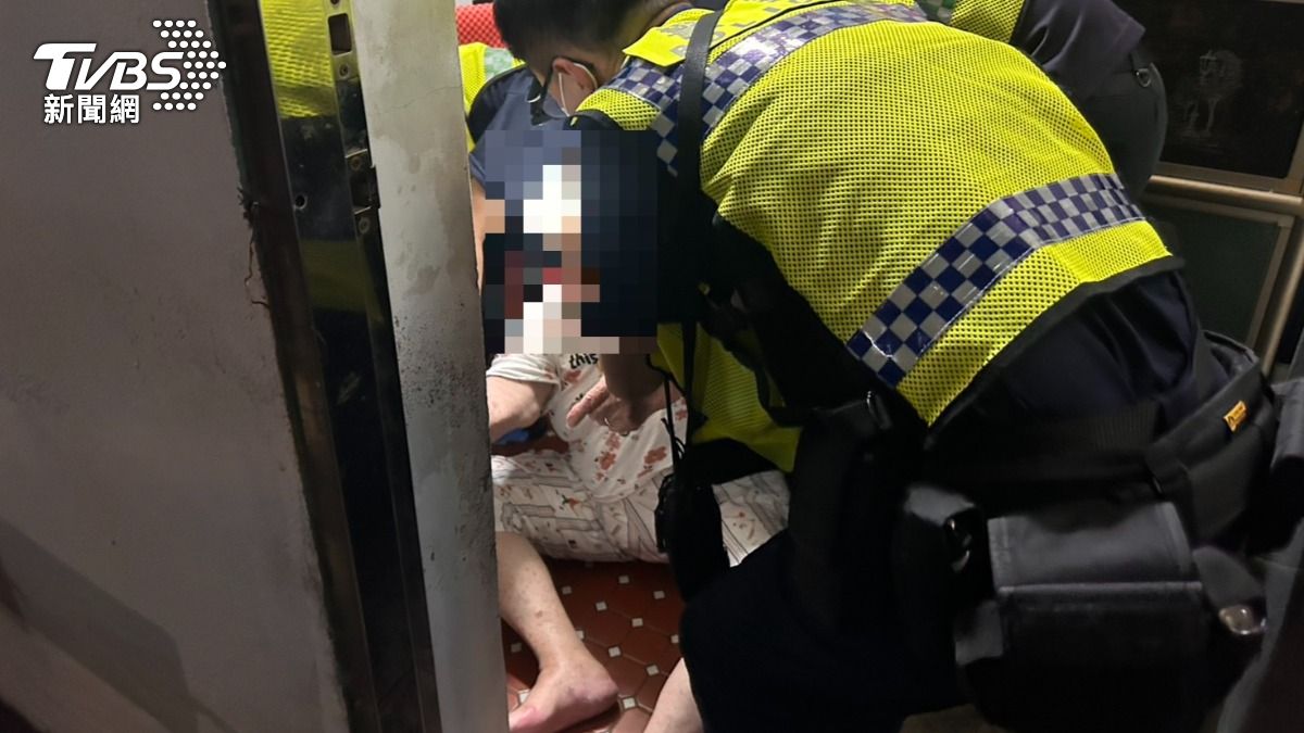 台中市西區近日晚間發生一起心酸受困事件。（圖／TVBS）