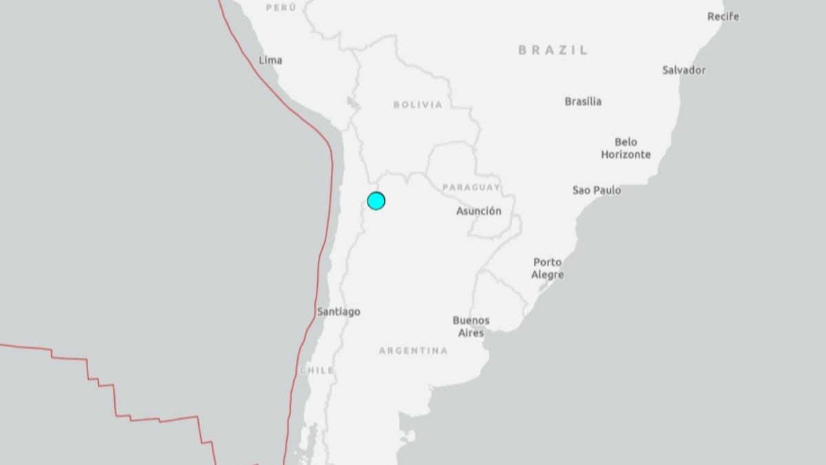 阿根廷發生規模5.8地震。（圖／翻攝自U.S. Geological Survey）