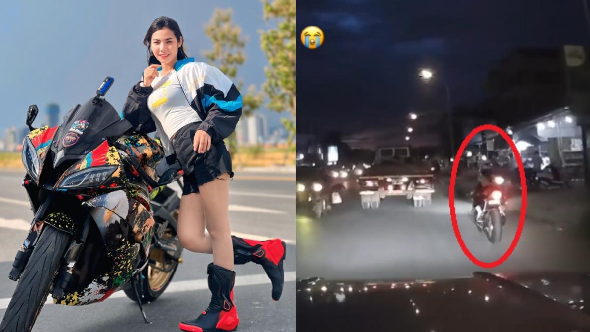 柬埔寨網美查娜車禍喪命。（圖／翻攝自臉書@ហ៊ាអន លក់ឡាន、channa you）